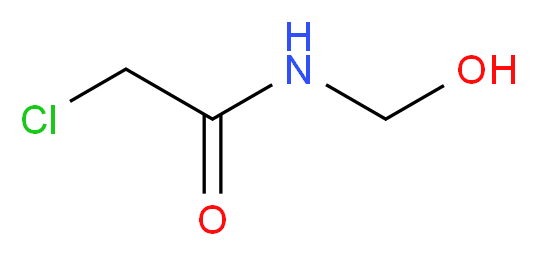 2-chloro-N-(hydroxymethyl)acetamide_分子结构_CAS_2832-19-1