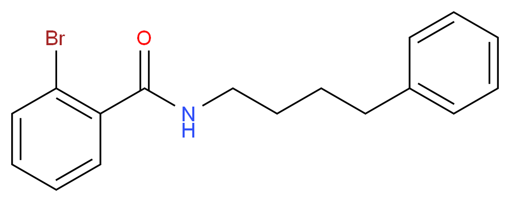 2-bromo-N-(4-phenylbutyl)benzamide_分子结构_CAS_332408-69-2