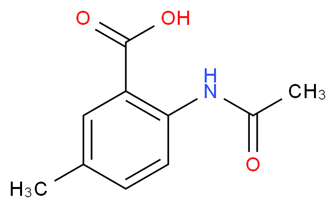 2-acetamido-5-methylbenzoic acid_分子结构_CAS_67081-68-9