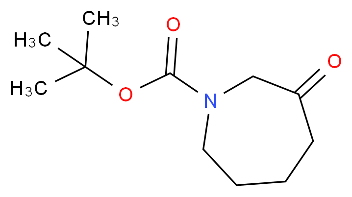 tert-butyl 3-oxoazepane-1-carboxylate_分子结构_CAS_870842-23-2