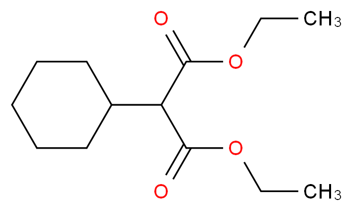 1,3-diethyl 2-cyclohexylpropanedioate_分子结构_CAS_2163-44-2