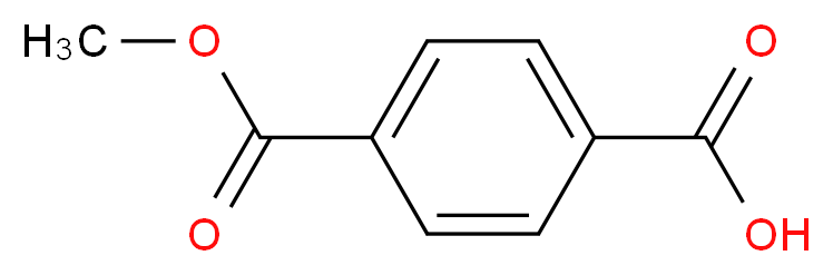 4-(Methoxycarbonyl)benzoic acid_分子结构_CAS_)