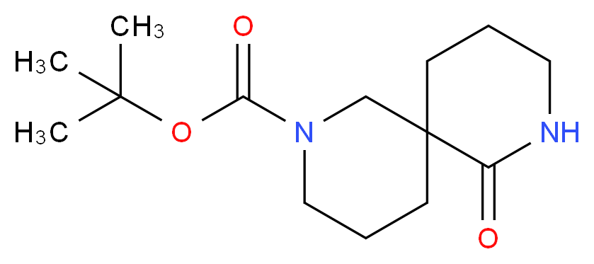 tert-butyl 7-oxo-2,8-diazaspiro[5.5]undecane-2-carboxylate_分子结构_CAS_923009-54-5