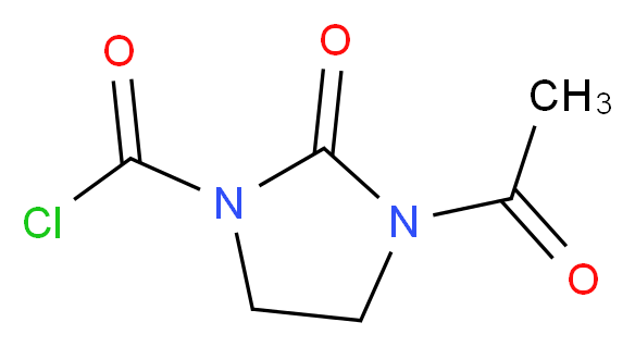 3-acetyl-1-chlorocarbonyl-2-imidazolidone_分子结构_CAS_41730-71-6)