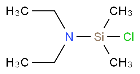 (chlorodimethylsilyl)diethylamine_分子结构_CAS_6026-02-4