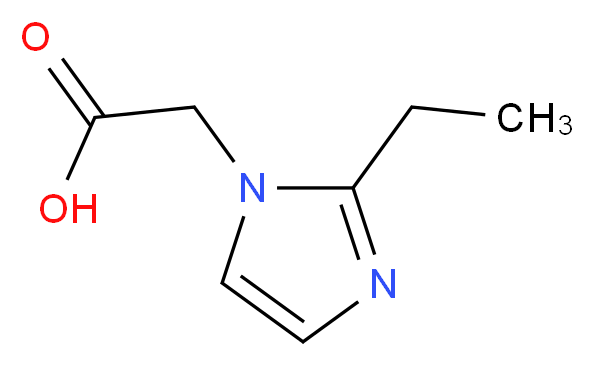 (2-ethyl-1H-imidazol-1-yl)acetic acid hydrochloride_分子结构_CAS_)