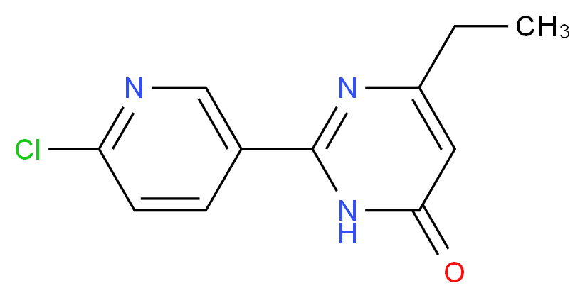2-(6-chloropyridin-3-yl)-6-ethyl-3,4-dihydropyrimidin-4-one_分子结构_CAS_)