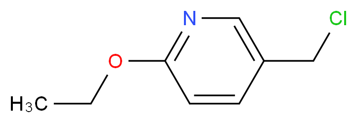 5-(chloromethyl)-2-ethoxypyridine_分子结构_CAS_101990-71-0