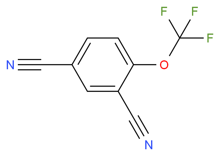 4-(trifluoromethoxy)benzene-1,3-dicarbonitrile_分子结构_CAS_1020063-01-7