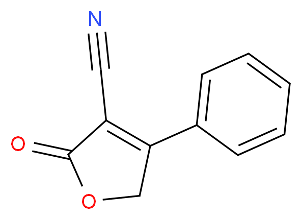 2-Oxo-4-phenyl-2,5-dihydro-3-furancarbonitrile_分子结构_CAS_7692-89-9)