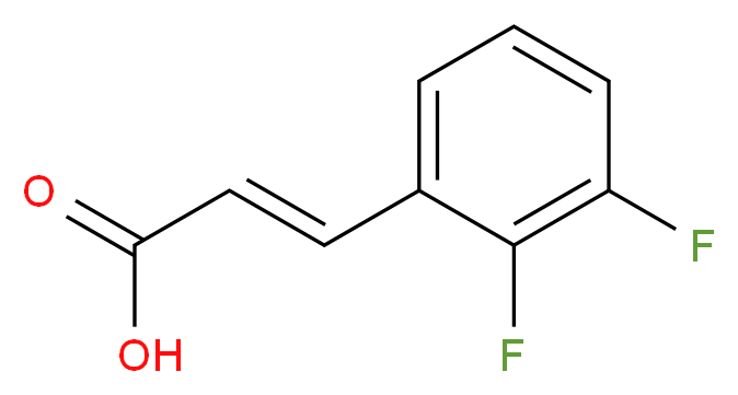 trans-2,3-Difluorocinnamic acid_分子结构_CAS_207981-48-4)