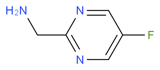 (5-fluoropyrimidin-2-yl)methanamine_分子结构_CAS_1196155-99-3