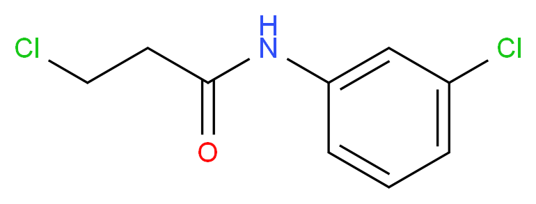3-Chloro-N-(3-chlorophenyl)propanamide_分子结构_CAS_99585-98-5)