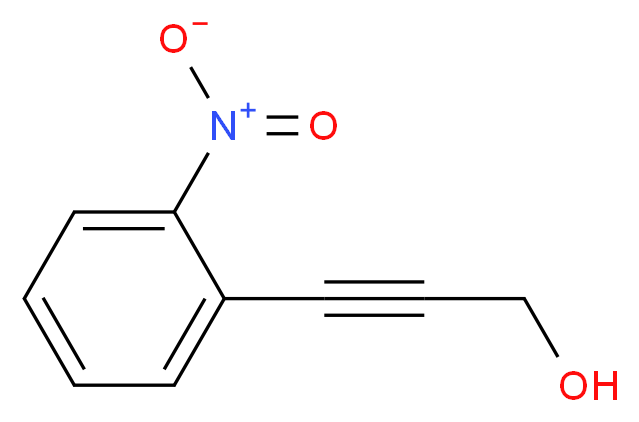 3-(2-nitrophenyl)prop-2-yn-1-ol_分子结构_CAS_80151-24-2