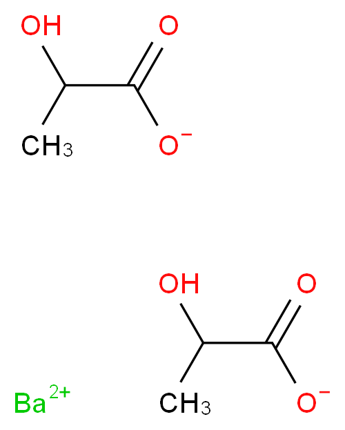 barium(2+) ion bis(2-hydroxypropanoate)_分子结构_CAS_54983-89-0