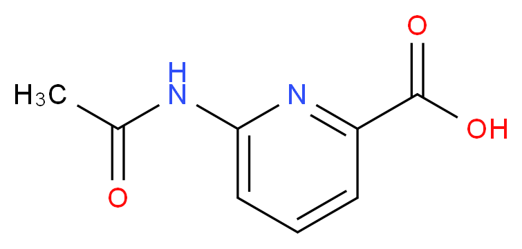 6-(acetylamino)pyridine-2-carboxylic acid_分子结构_CAS_26893-72-1)