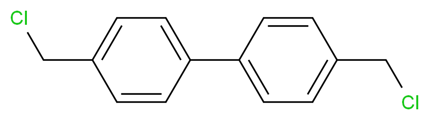 4,4'-Bis(chloromethyl)-1,1'-biphenyl_分子结构_CAS_1667-10-3)