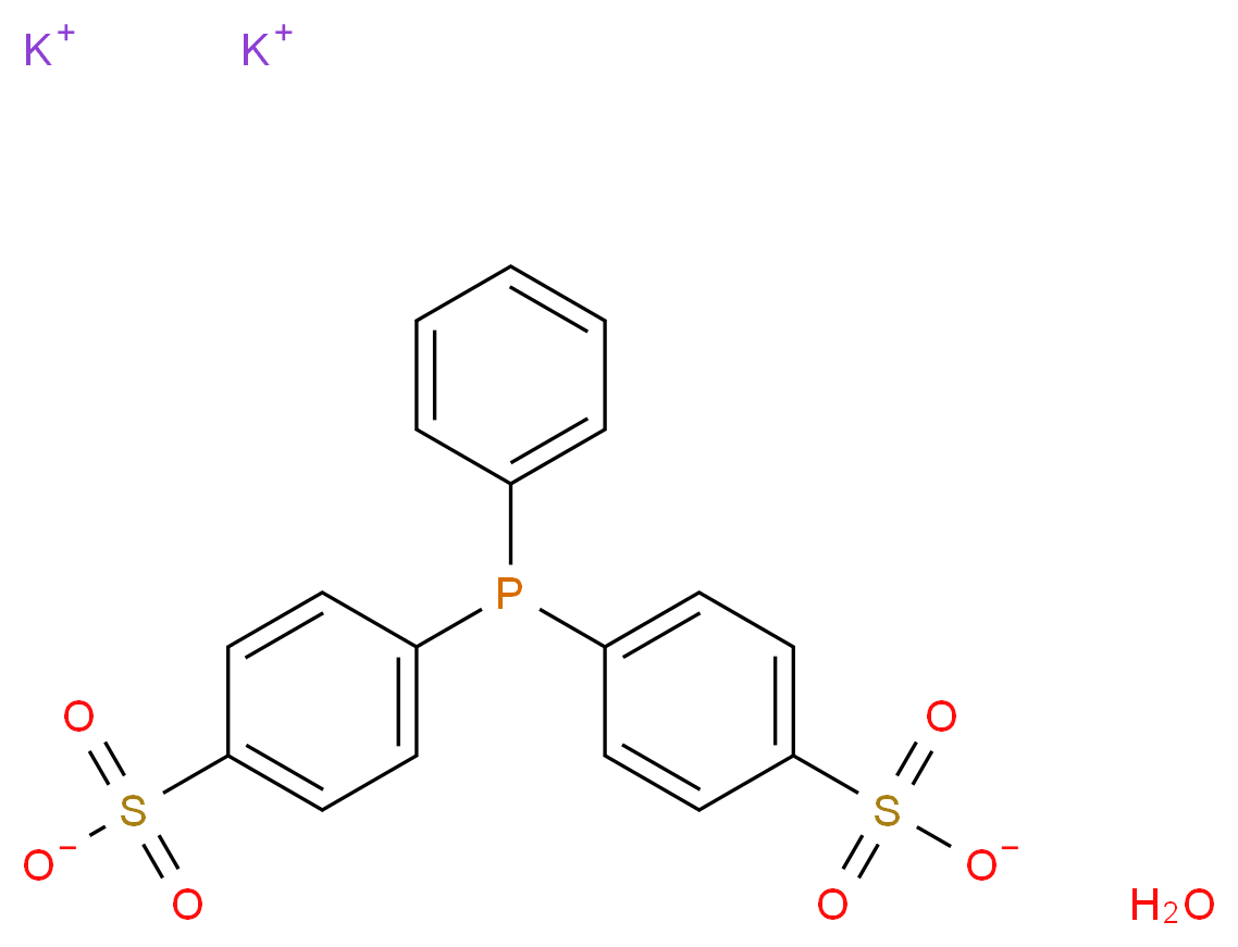 4,4′-(苯基磷烯)二(苯磺酸) 二钾盐 水合物_分子结构_CAS_308103-66-4)