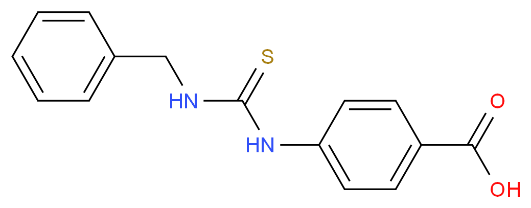 4-(3-Benzyl-thioureido)-benzoic acid_分子结构_CAS_)