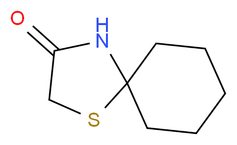 1-Thia-4-azaspiro[4.5]decan-3-one_分子结构_CAS_4580-63-6)