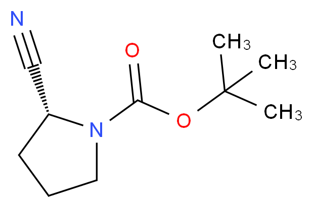 (R)-(+)-1-Boc-2-吡咯烷甲腈_分子结构_CAS_228244-20-0)