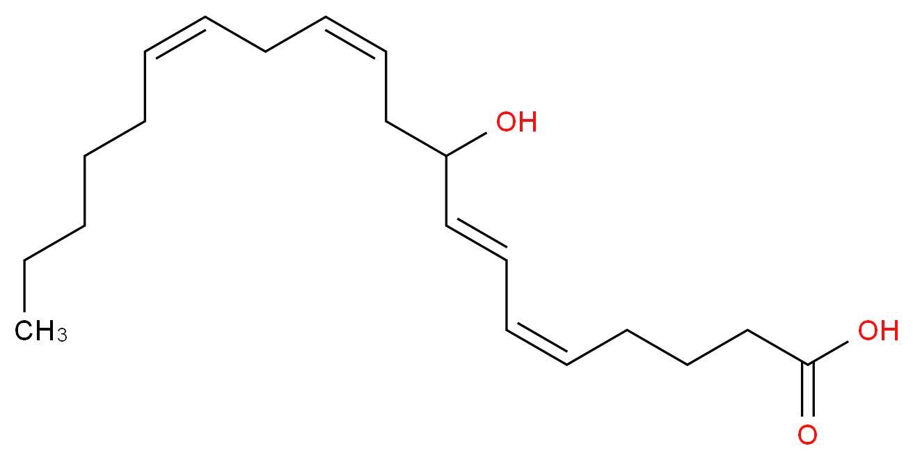 (±)-9-Hydroxy-(5Z,7E,11Z,14Z)-eicosatetraenoic acid_分子结构_CAS_79495-85-5)