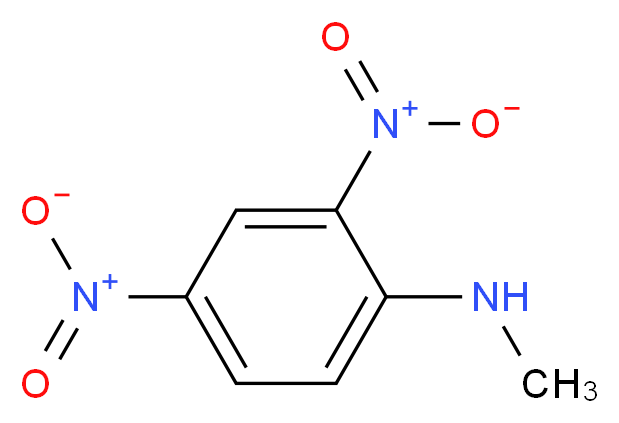 N-methyl-2,4-dinitroaniline_分子结构_CAS_2044-88-4