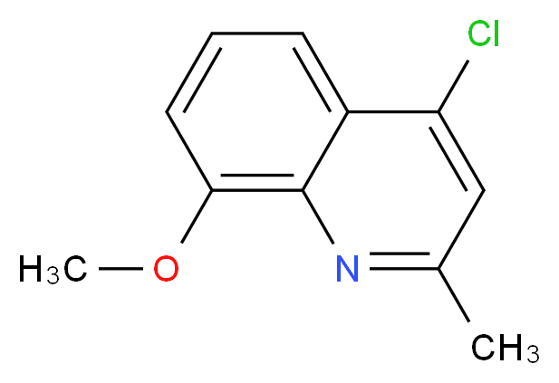 4-Chloro-8-methoxy-2-methylquinoline_分子结构_CAS_)