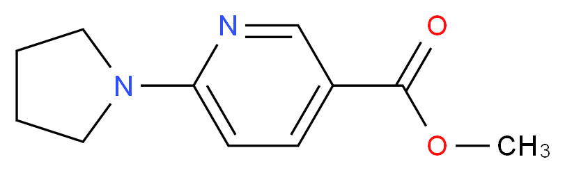 Methyl 6-(pyrrolidin-1-yl)nicotinate_分子结构_CAS_210963-94-3)