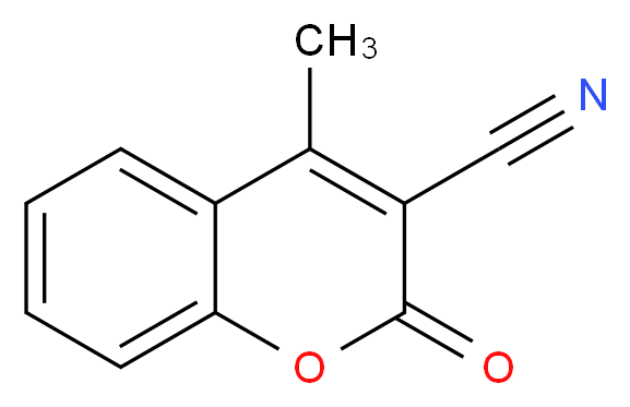 4-methyl-2-oxo-2H-chromene-3-carbonitrile_分子结构_CAS_24526-69-0