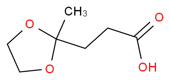 3-(2-methyl-1,3-dioxolan-2-yl)propanoic acid_分子结构_CAS_4388-57-2