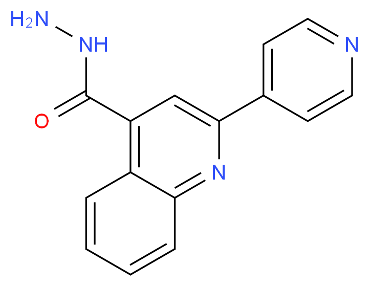 2-Pyridin-4-yl-quinoline-4-carboxylic acid hydrazide_分子结构_CAS_5206-34-8)
