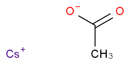 caesium(1+) ion acetate_分子结构_CAS_3396-11-0