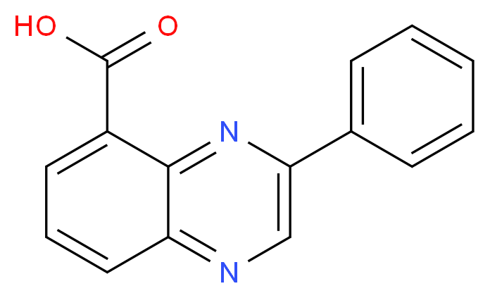 3-phenylquinoxaline-5-carboxylic acid_分子结构_CAS_162135-93-5