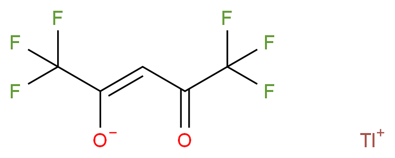 λ<sup>1</sup>-thallanylium (2Z)-1,1,1,5,5,5-hexafluoro-4-oxopent-2-en-2-olate_分子结构_CAS_15444-43-6