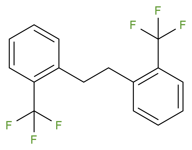 1-(trifluoromethyl)-2-{2-[2-(trifluoromethyl)phenyl]ethyl}benzene_分子结构_CAS_287172-66-1