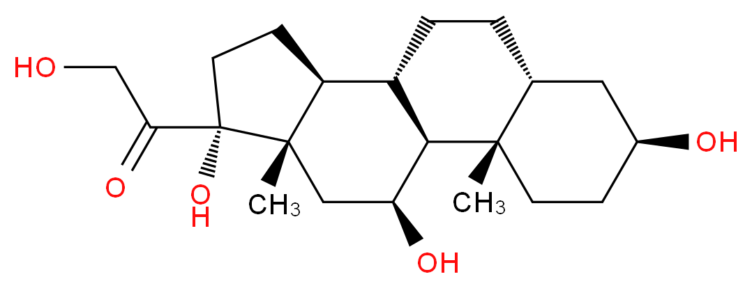 5β-Pregnane-3β,11β,17α,21-tetrol-20-one_分子结构_CAS_15734-50-6)