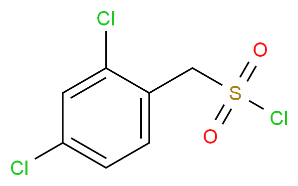 (2,4-dichlorophenyl)methanesulfonyl chloride_分子结构_CAS_88691-50-3