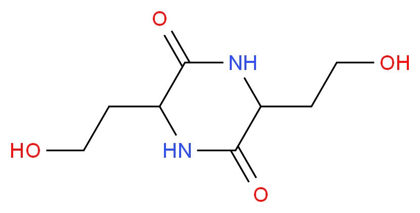3,6-bis-(2-Hydroxyethyl)-2,5-diketopiperazine (racemic mixture)_分子结构_CAS_50975-79-6)