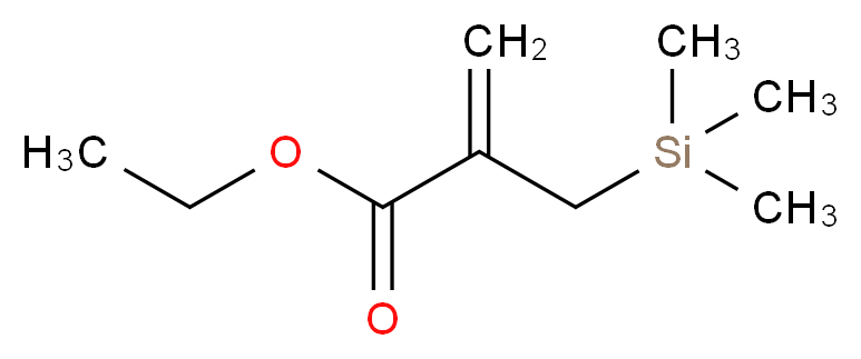 ethyl 2-[(trimethylsilyl)methyl]prop-2-enoate_分子结构_CAS_74976-84-4