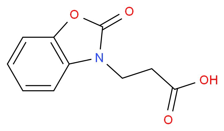 3-(2-Oxo-benzooxazol-3-yl)propionic acid_分子结构_CAS_13610-59-8)