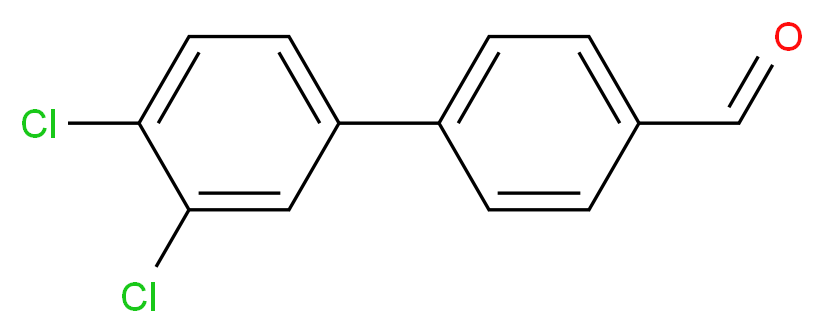 3',4'-Dichloro[1,1'-biphenyl]-4-carbaldehyde_分子结构_CAS_50670-78-5)