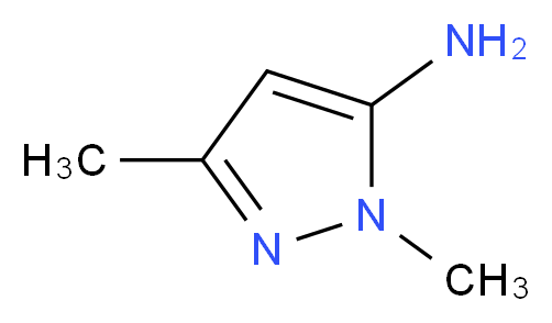 1,3-dimethyl-1H-pyrazol-5-amine_分子结构_CAS_3524-32-1)