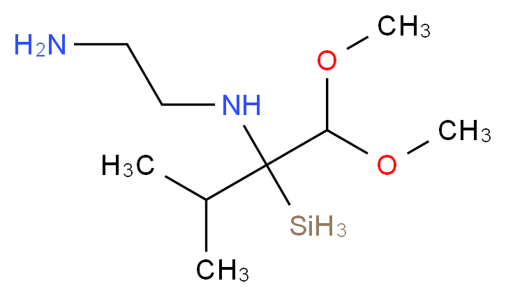 N-(DIMETHOXYMETHYL SILYLISOBUTYL)ETHYLENEDIAMINE_分子结构_CAS_)