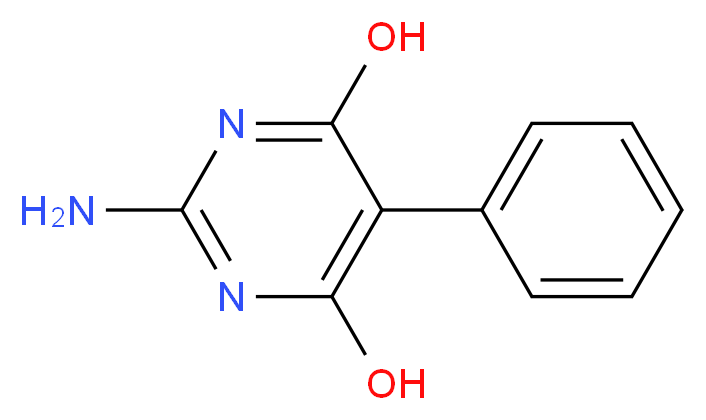 2-amino-5-phenylpyrimidine-4,6-diol_分子结构_CAS_154146-07-3