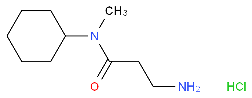 3-Amino-N-cyclohexyl-N-methylpropanamide hydrochloride_分子结构_CAS_)
