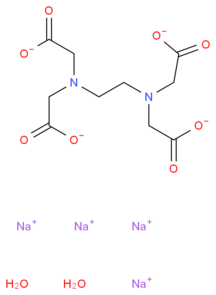 EDTA, TETRASODIUM SALT DIHYDRATE_分子结构_CAS_67401-50-7)