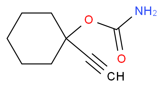 1-ethynylcyclohexyl carbamate_分子结构_CAS_126-52-3