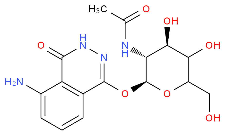 N-Acetyl-2-aminophthalylhydrazido-beta-D-glucosaminide_分子结构_CAS_128879-80-1)