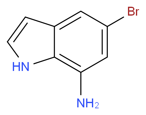 5-Bromo-1H-indol-7-amine_分子结构_CAS_374537-99-2)